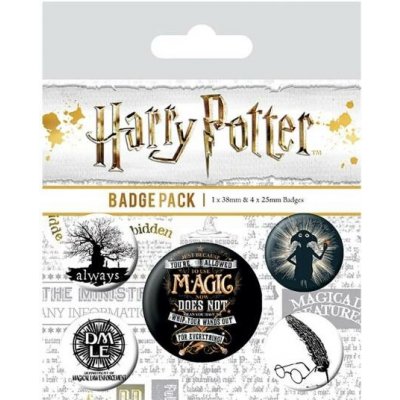 Sada placek Harry Potter - Symbols, 5 ks - Fantasy – Hledejceny.cz