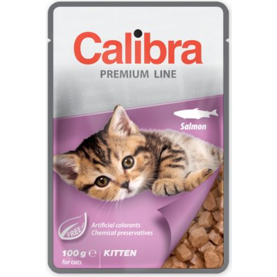 Calibra Kitten SALMON 10 x 100 g – Hledejceny.cz