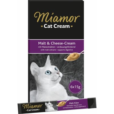 Miamor Cat Snack Cream Malt se sýrem 24 x 15 g – Hledejceny.cz