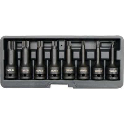 Sada hlavic 1/2" YATO SPLINE průmyslových, 8 kusů – Sleviste.cz