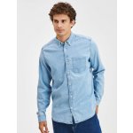 Gap džínová košile denim shirt modrá – Zboží Mobilmania