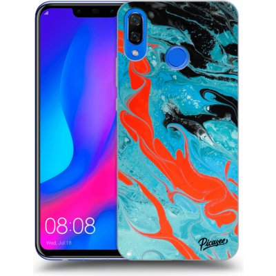 Pouzdro Picasee silikonové Huawei Nova 3 - Blue Magma černé – Zboží Mobilmania