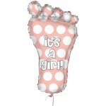 Foliový balonek nožička Its a girl 60 cm – Zboží Dáma