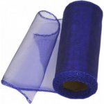 Organza 40 cm/ 9 m obšitá - královská modrá - 083 – Zboží Dáma