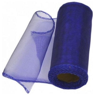 Organza 40 cm/ 9 m obšitá - královská modrá - 083 – Zboží Dáma
