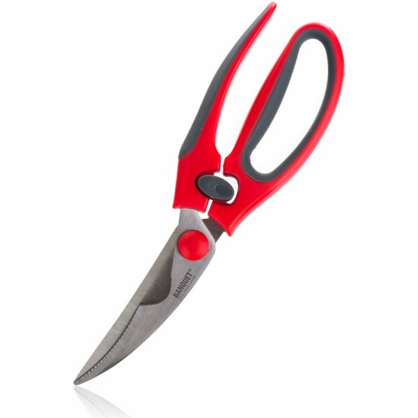 Kuchyňské nůžky BANQUET Nůžky na drůbež CULINARIA 24 cm, červené