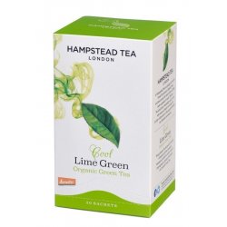Hampstead BIO zelený čaj s limetkou a citrónovou trávou Tea London 20 ks