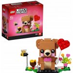 LEGO® BrickHeadz 40379 Valentýnský medvídek – Zboží Živě