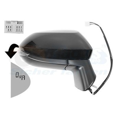 Vnější zpětné zrcátko VAN WEZEL 5415828 | Zboží Auto