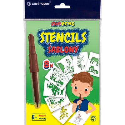 Centropen šablony k foukacím fixům Set E+ divoká zvířata 8 ks – Sleviste.cz