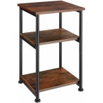 tectake 404668 odkládací stolek memphis 34x30x59cm - industrial tmavé dřevo – Sleviste.cz