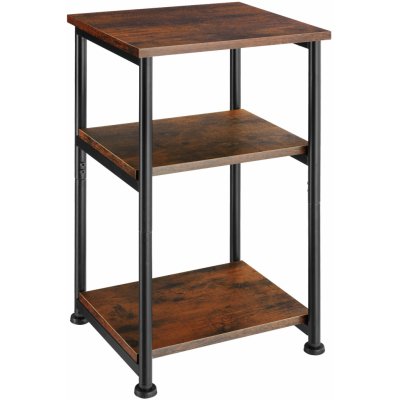 tectake 404668 odkládací stolek memphis 34x30x59cm - industrial tmavé dřevo – Sleviste.cz