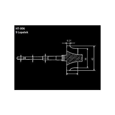 Hřídel turbodmychadla 701854-5004S 701854-0004 701854-0003 701854-0002 HT-A2734