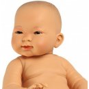 Llorens 45005 NEW BORN CHLAPEČEK- realistická miminko žluté rasy s celovinylovým tělem 45 cm