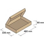Top-obaly Kartonové krabice 480 x 335 x 80 mm 10 ks – Zboží Mobilmania