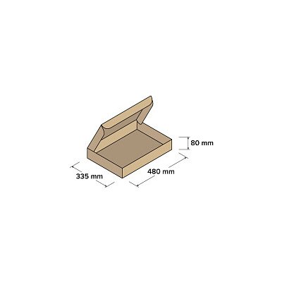 Top-obaly Kartonové krabice 480 x 335 x 80 mm 10 ks – Zboží Mobilmania