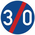 Konec nejnižší dovolené rychlosti Dopravní značka 500 mm kruh – Zbozi.Blesk.cz