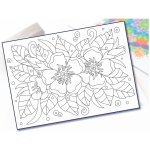 Radost v písku Šablona na pískování květinky A5 148 x 210 mm – Zboží Dáma