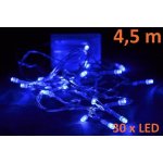 D00818 Vánoční LED osvětlení Garth 4,5m modré 30 diod – Hledejceny.cz
