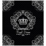 Detexpol přehoz na postel Royal Dreams black 170 x 210 cm