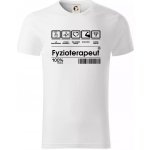 Čárový kód Fyzioterapeut triko z organické bavlny bílá – Zboží Mobilmania