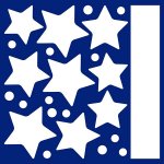 Crearreda Samolepicí dekorace WA M Hanging Stars 79227 Svítící zavěšené hvězdy 2 archy 31x31 cm – Sleviste.cz