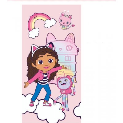 Jerry Fabrics Osuška Gabbys Dollhouse 03 70 x 140 cm – Zboží Mobilmania