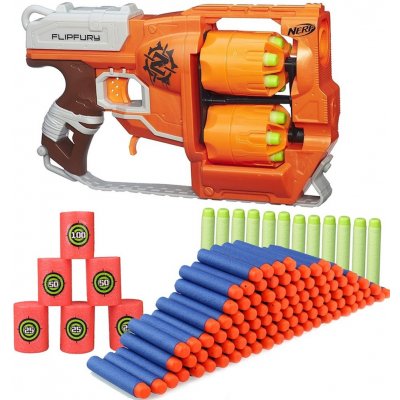 Nerf Zombie Strike Flipfury A9603 + 50 šípů + terče – Zbozi.Blesk.cz