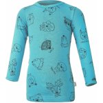 Little Angel Tričko smyk DR tisk Outlast tm.tyrkys zvířátka – Zboží Dáma