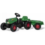 Rolly Toys Olymptoy Šlapací traktor Rolly Kid s vlečkou zeleno červený – Sleviste.cz