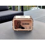 Dřevěná pokladnička - Na důchod - D-decor – Sleviste.cz