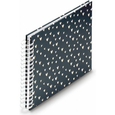 Hama album klasické spirálové LOVELY 28x24 cm, 50 stran, modrá – Zboží Mobilmania