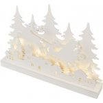 EMOS LED DCWW30 dekorace dřevěná vánoční vesnička 31 cm 2x AA vnitřní teplá bílá časovač – Hledejceny.cz