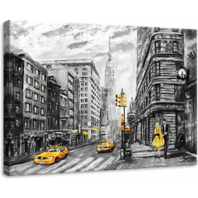 Postershop Obraz na plátně: New York (malovaný) - 70x50 cm – Zbozi.Blesk.cz