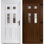 OknaDvereNaMiru.cz Vchodové plastové dveře Becca zlatý dub / bílá pravé otevírání ven 98 x 198 cm – Sleviste.cz