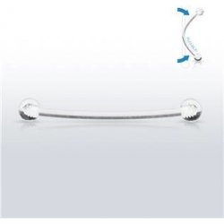 Šperky4U piercing do jazyka BioFlex PJ01214-16