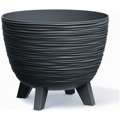 Prosperplast Květináč FURU 23,6 cm antracit – Zboží Mobilmania