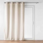 Douceur d`Interieur Béžový závěs s očky a efektem lnu, LUOLINE, 140 x 240 cm – Hledejceny.cz