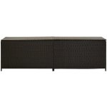 Shumee polyratan 200 x 50 x 60 cm hnědý – Zboží Dáma