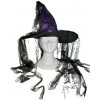 Karnevalový kostým Klobouk čarodějnice s pavučinami