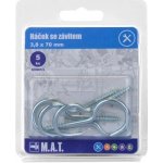 háček se závitem 70x3,8mm Zn (5ks) – Hledejceny.cz