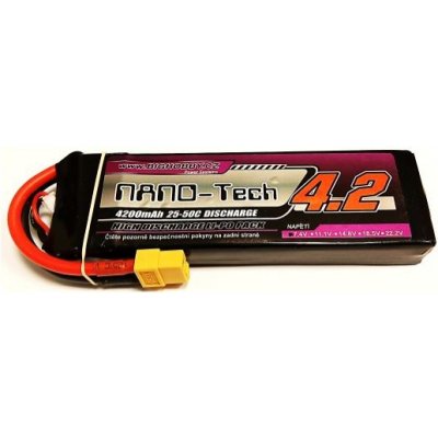 Bighobby Li-pol baterie 4200mAh 2S 25C 50C -NANO Tech
