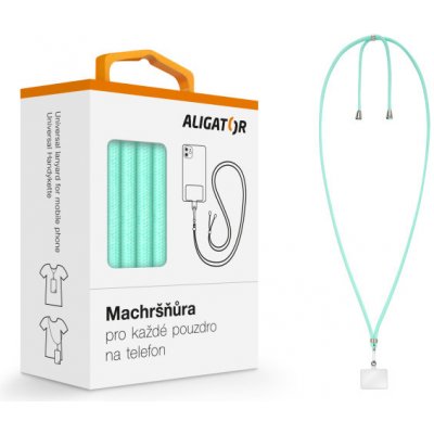 Univerzální šňůrka pro mobilní telefon Aligator Machršňůra, zelená – Zboží Živě