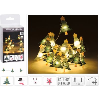 Koopman LED světelný řetěz bat. s figurkami 20LED teplá bílá, různé druhy, 100cm – Hledejceny.cz
