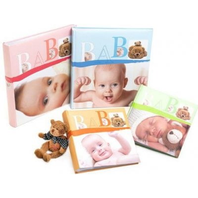 KPH Dětské zastrkávací fotoalbum 10x15/200 foto BABY VITAL oranžové – Zboží Mobilmania