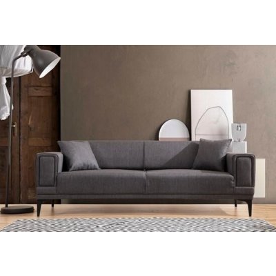 Atelier del Sofa 3-Seat Sofa-Bed HorizonDark Grey – Zboží Mobilmania