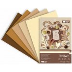 Happy Color Blok Deco Brown A4 170g 20 listů 5 barev hnědé odstíny HA 3717 2030 072 – Hledejceny.cz