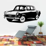 Wrapino vinylová samolepka na zeď Auto Škoda MB 1000, rozměry 80x39cm – Zboží Dáma