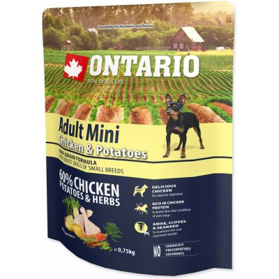 Ontario Adult Mini chicken and potatoes 0,75 kg – Zboží Mobilmania