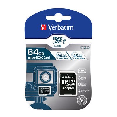 Verbatim microSDXC 64 GB UHS-I U1 MBs 47042-V – Zbozi.Blesk.cz